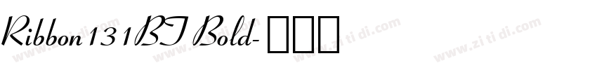 Ribbon131BT Bold字体转换